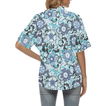 Carnations Pattern Print Design CN04 Women's Hawaiian Shirt