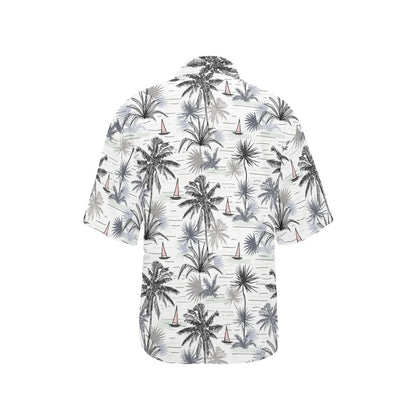 Pacific island Pattern Print Design A04 Women's Hawaiian Shirt