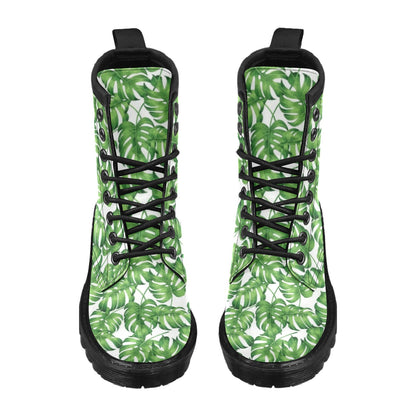 Palm Leaves Pattern Print Design PL08 Women's Boots