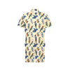 Kingfisher Bird Pattern Print Design 04 Men's Romper