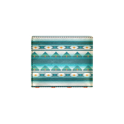 Blue Tribal Aztec Men's ID Card Wallet