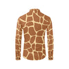 Giraffe Texture Print Men's Long Sleeve Shirt