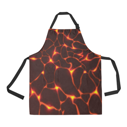 Lava Pattern Print Design 02 Apron with Pocket
