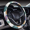 Aloha Hawaii Beach Pattern Print Design 04 Steering Wheel Cover with Elastic Edge