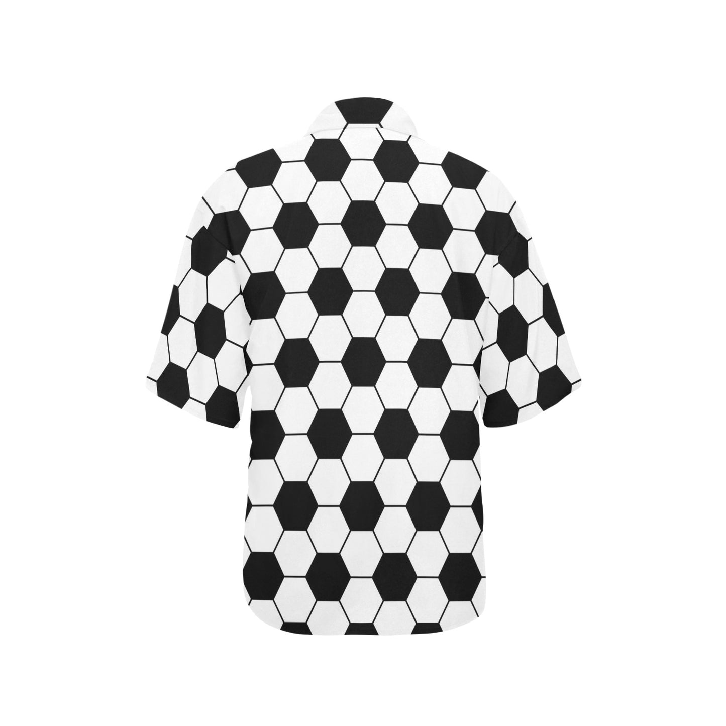 Soccer Ball Texture Print Design LKS303 Women's Hawaiian Shirt