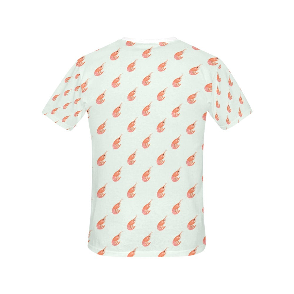 Shrimp Print Design LKS304 Women's  T-shirt