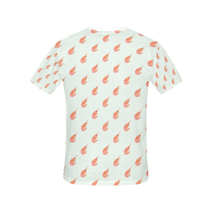 Shrimp Print Design LKS304 Women's  T-shirt