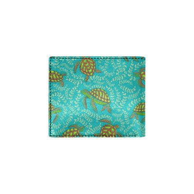 Sea Turtle Pattern Print Design T010 Men's ID Card Wallet