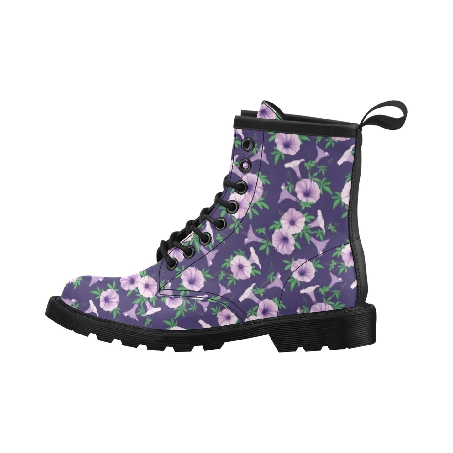 Morning Glory Pattern Print Design MG01 Women's Boots