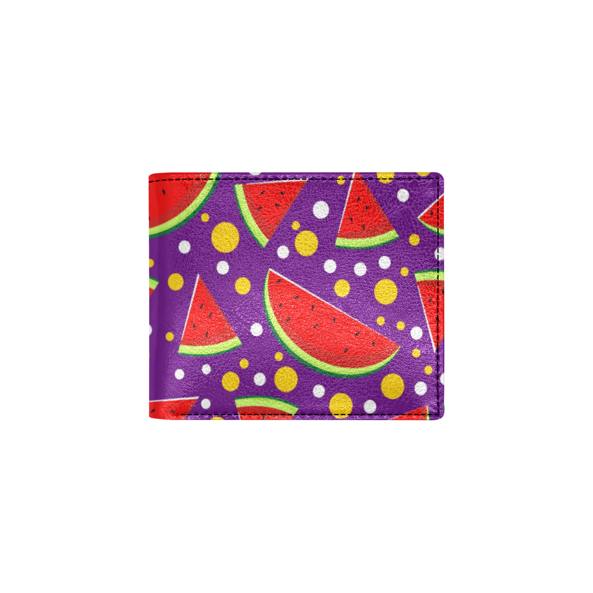 Watermelon Pattern Print Design WM010 Men's ID Card Wallet