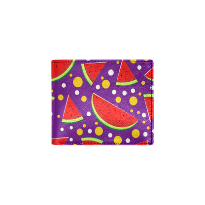 Watermelon Pattern Print Design WM010 Men's ID Card Wallet