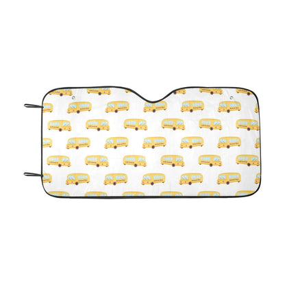 School Bus Print Design LKS306 Car front Windshield Sun Shade