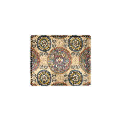 Calendar Aztec Pattern Print Design 02 Men's ID Card Wallet