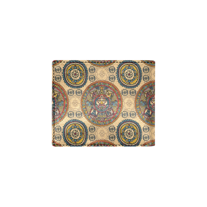 Calendar Aztec Pattern Print Design 02 Men's ID Card Wallet