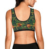 Lion Jungle Pattern Print Design 05 Sports Bra