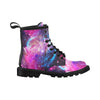 Galaxy Night Purple Space Print Women's Boots