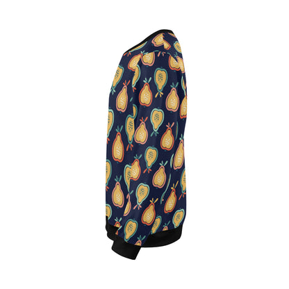 Pear Pattern Print Design PE03 Men Long Sleeve Sweatshirt