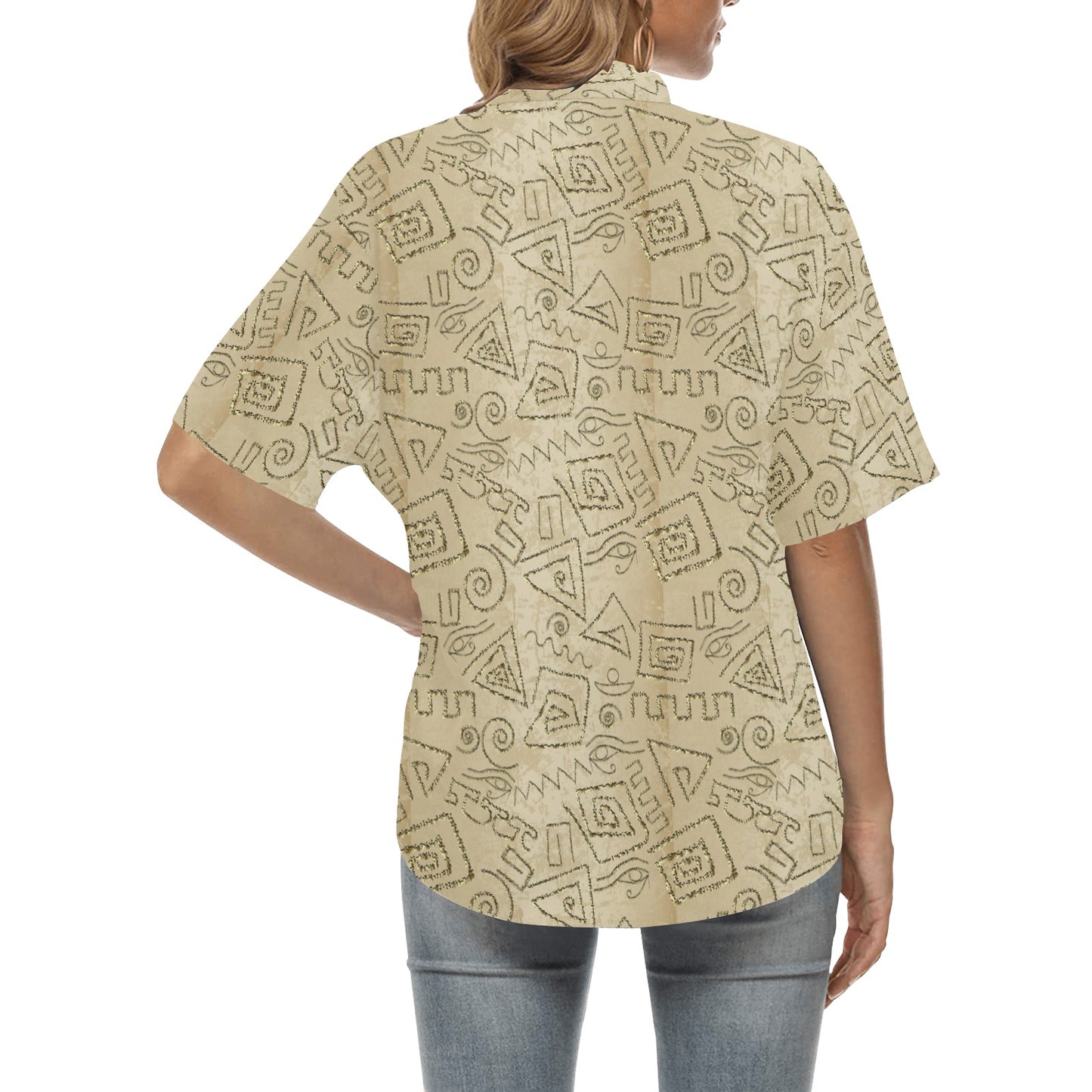 Ancient Greek Print Design LKS3013 Women's Hawaiian Shirt