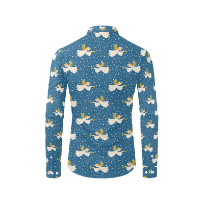 Angel Pattern Print Design 08 Men's Long Sleeve Shirt