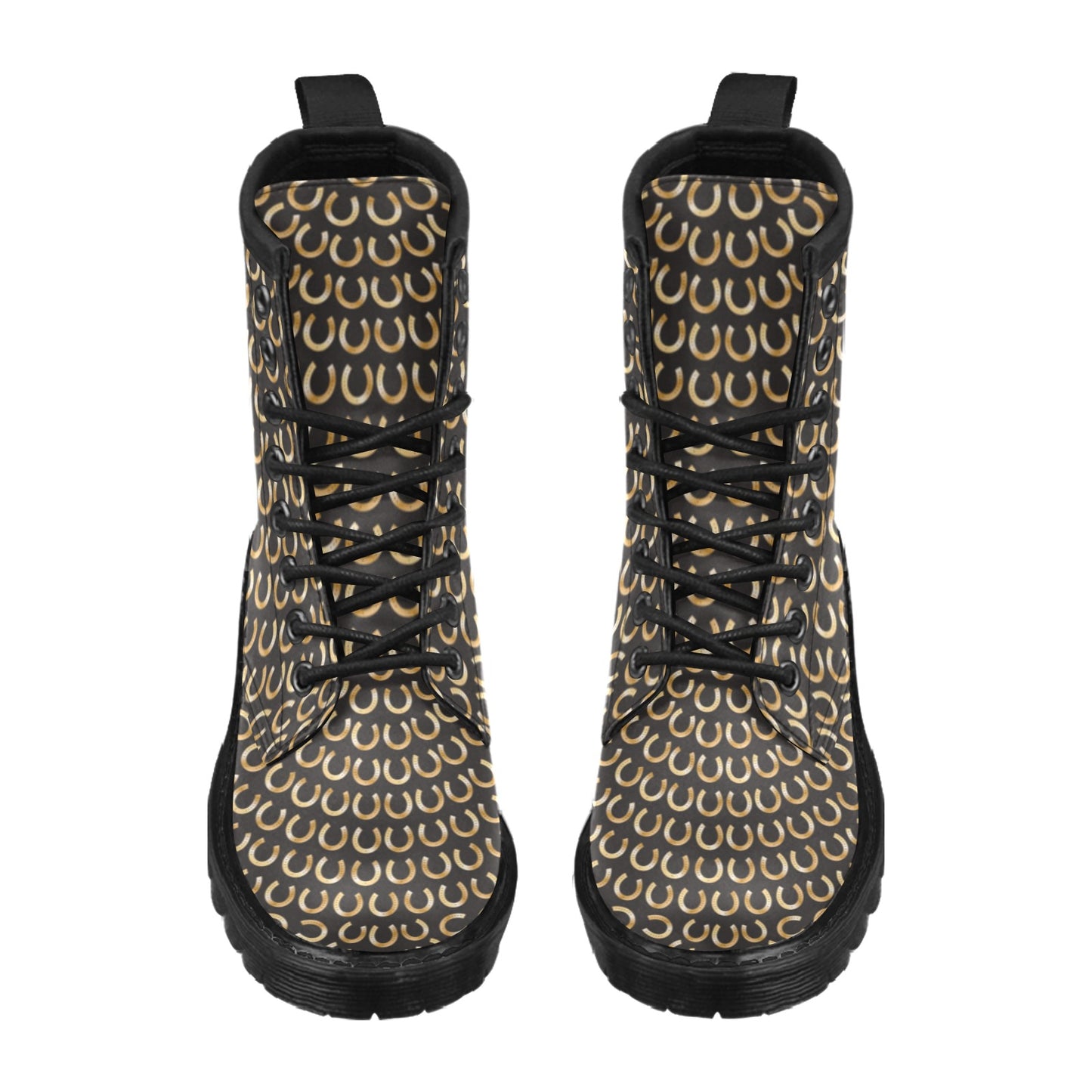 Horseshoe Print Design LKS304 Women's Boots