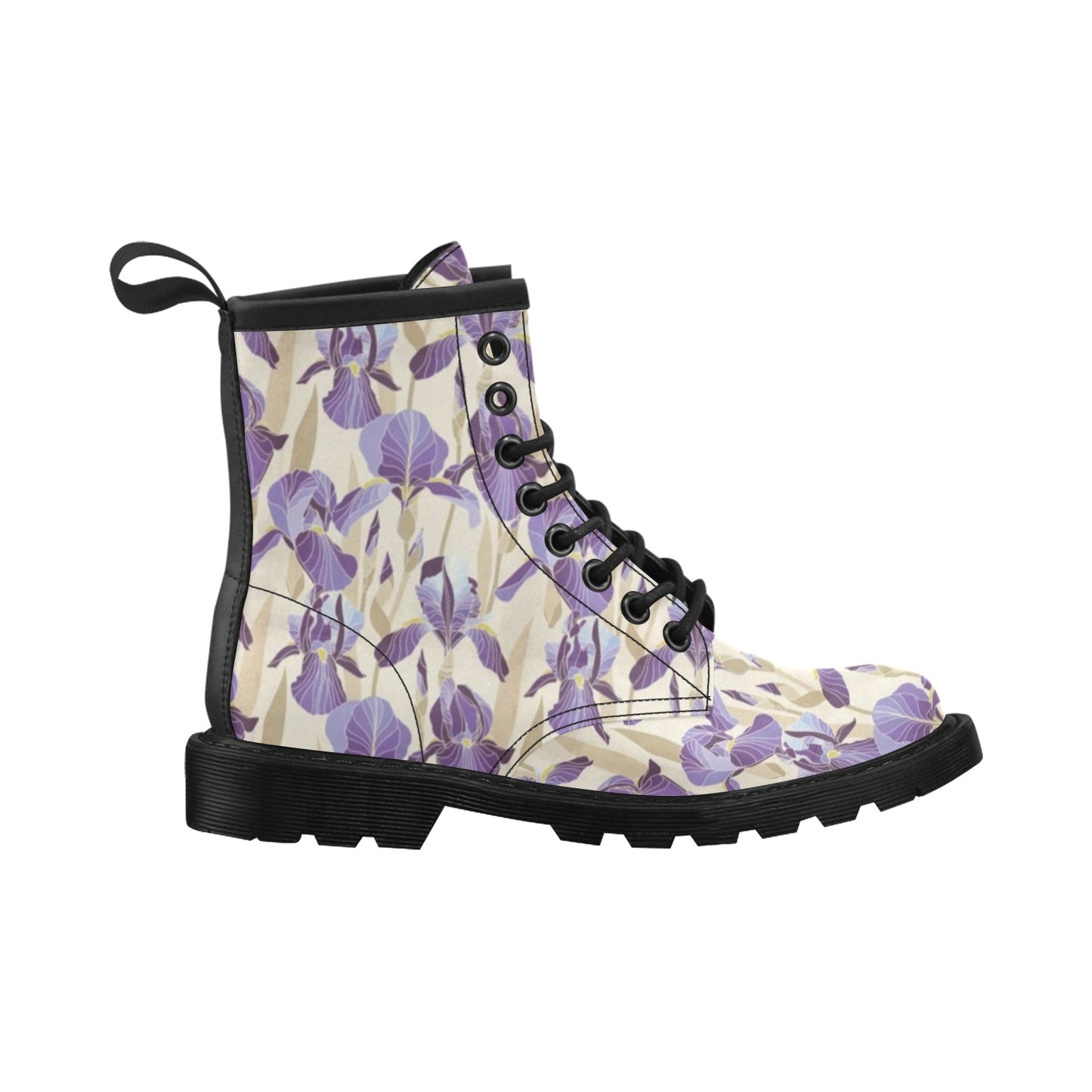 Iris Pattern Print Design IR02 Women's Boots