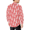 Autism Awareness Ribbon Design Print Men's Long Sleeve Shirt