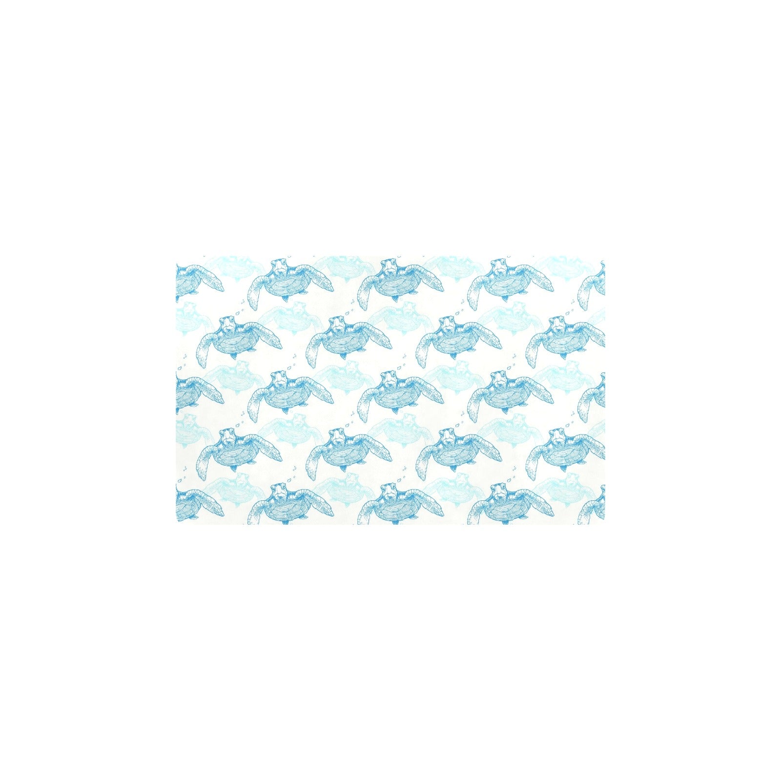 Sea Turtle Pattern Print Design T01 Kitchen Mat