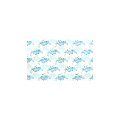 Sea Turtle Pattern Print Design T01 Kitchen Mat