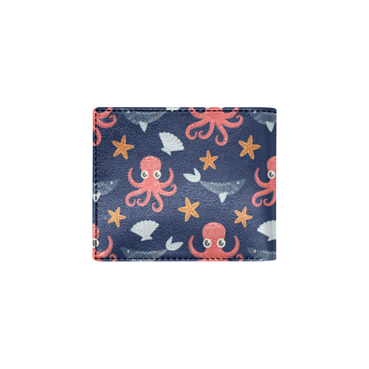 Octopus Pattern Print Design A04 Men's ID Card Wallet