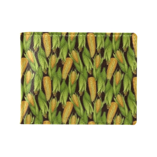 Agricultural Corn cob Print Men's ID Card Wallet