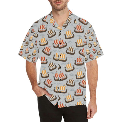 Vikings Print Design LKS308 Men's Hawaiian Shirt