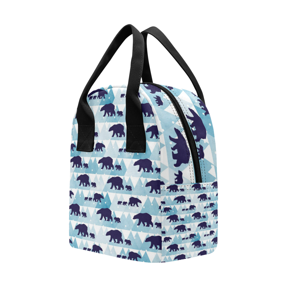 Bear Pattern Print Design BE01 Insulated Lunch Bag