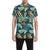 Tropical Palm Leaves Hawaiian Flower Men's Short Sleeve Button Up Shirt