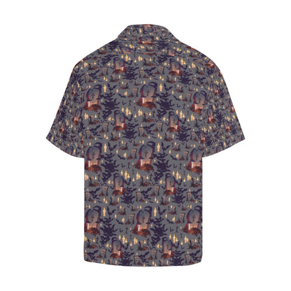Creepy Graveyard Print Design LKS301 Men's Hawaiian Shirt
