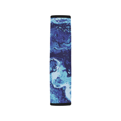 Ocean Liquid Pattern Print Design A03 Car Seat Belt Cover