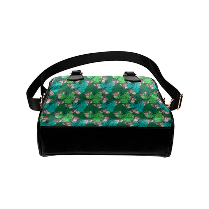 Chimpanzee Pattern Print Design 01 Shoulder Handbag