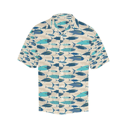 Tuna Fish Print Design LKS302 Men's Hawaiian Shirt
