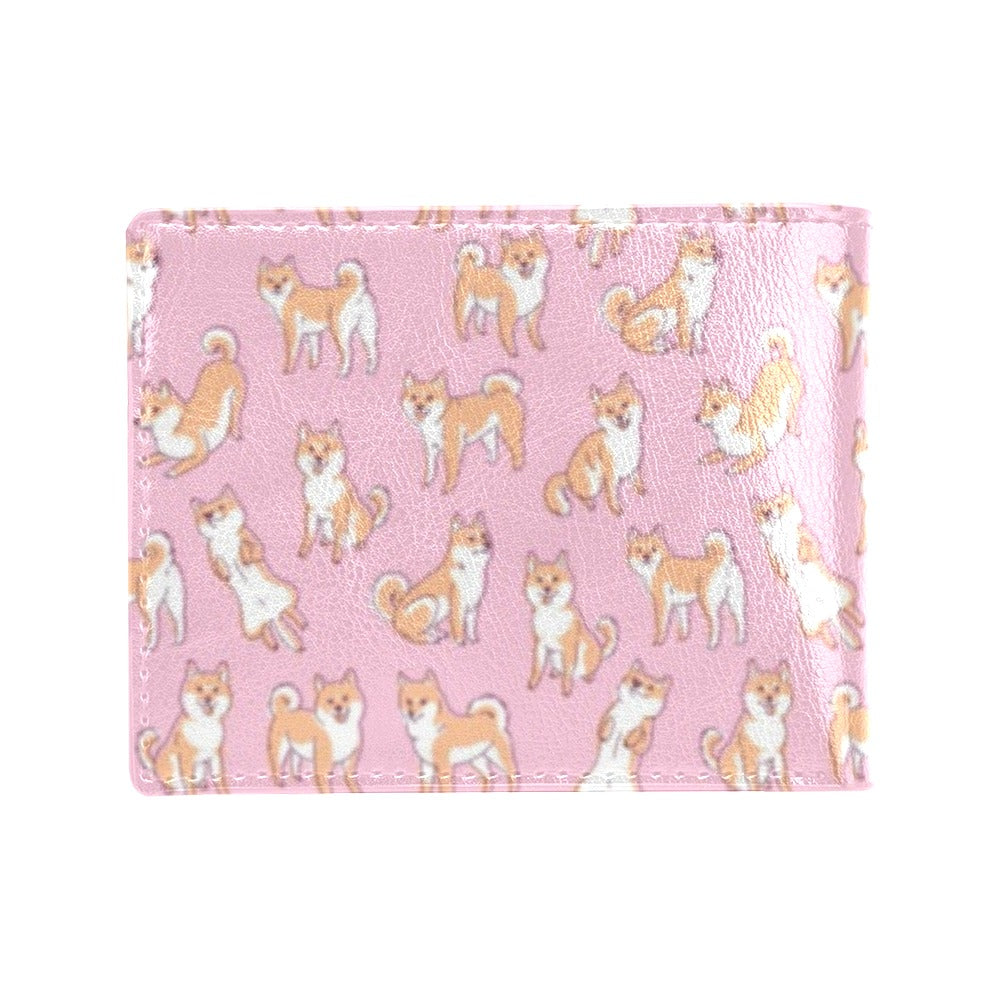Shiba Inu Print Design LKS303 Men's ID Card Wallet