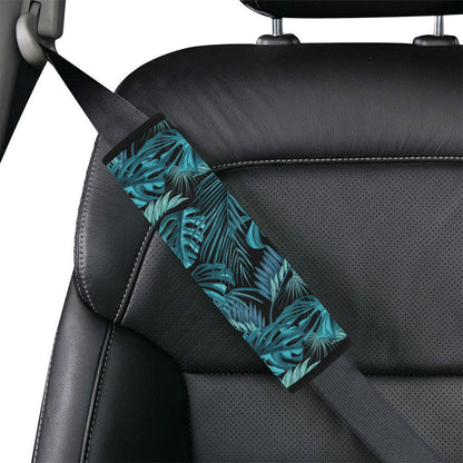 Palm Leaf Pattern Print Design A03 Car Seat Belt Cover