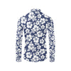 Hibiscus Pattern Print Design HB012 Men's Long Sleeve Shirt