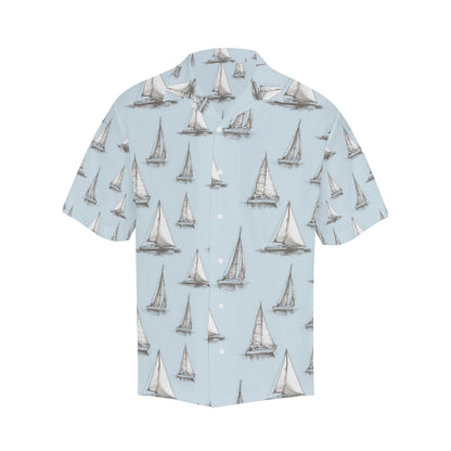 Sailing Ships Pattern Print Design A01 Men's Hawaiian Shirt