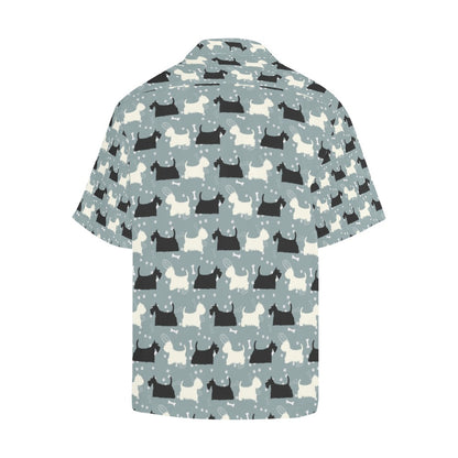 Scottish Terriers Print Design LKS301 Men's Hawaiian Shirt