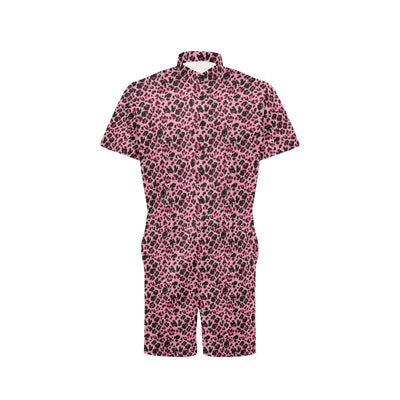 Cheetah Pink Pattern Print Design 01 Men's Romper