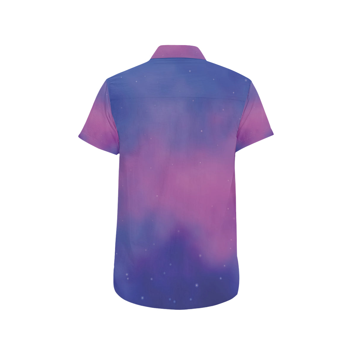 Nebula Pattern Print Design A05 Men's Short Sleeve Button Up Shirt