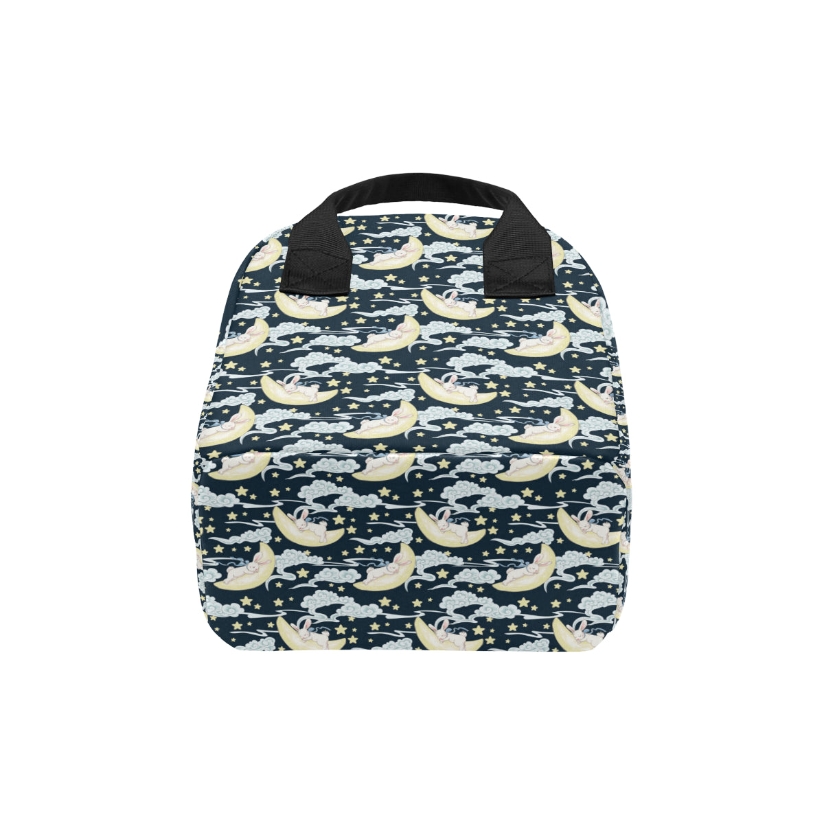 Rabbit Sleeping Pattern Print Design RB08 Insulated Lunch Bag