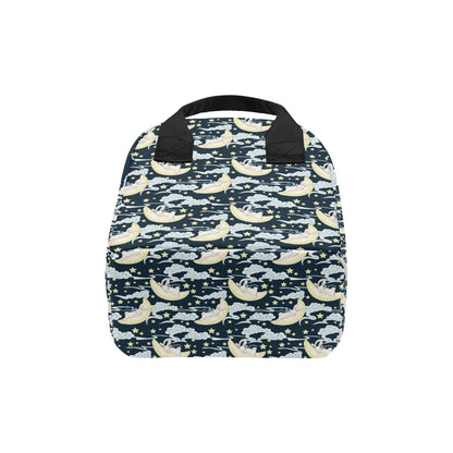 Rabbit Sleeping Pattern Print Design RB08 Insulated Lunch Bag