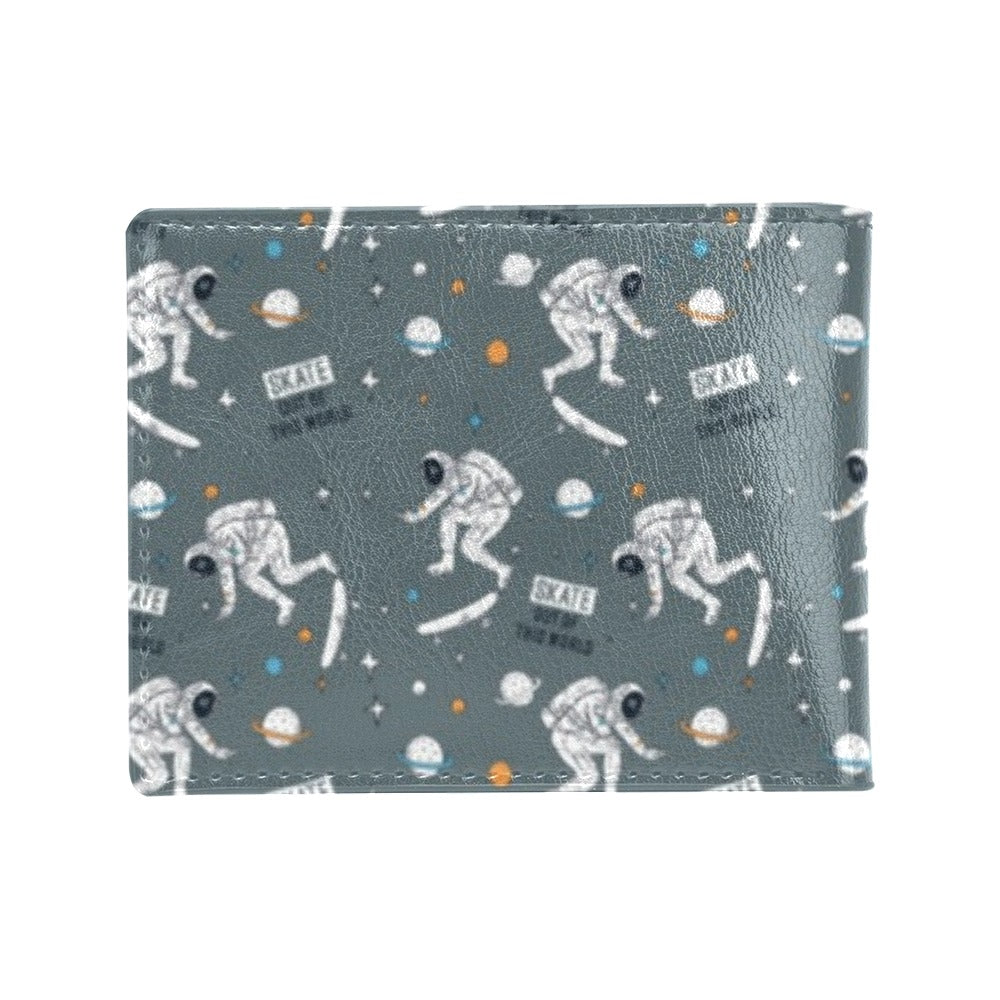 Skateboard Print Design LKS306 Men's ID Card Wallet