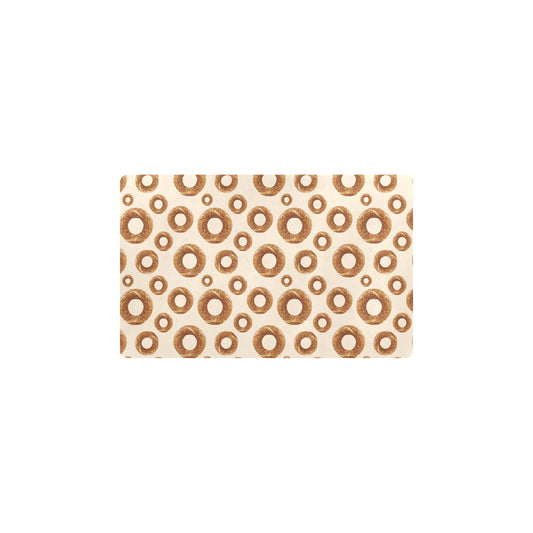Bagel Pattern Print Design 01 Kitchen Mat