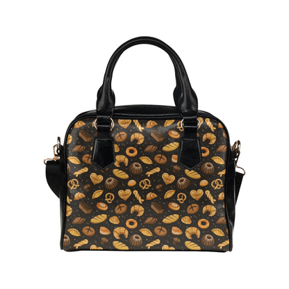 Bread Pattern Print Design 05 Shoulder Handbag