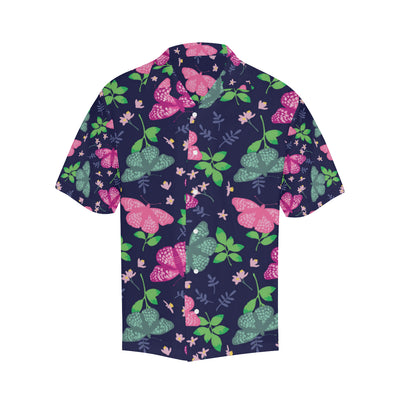 Monarch Butterfly Pattern Print Design 03 Men's Hawaiian Shirt